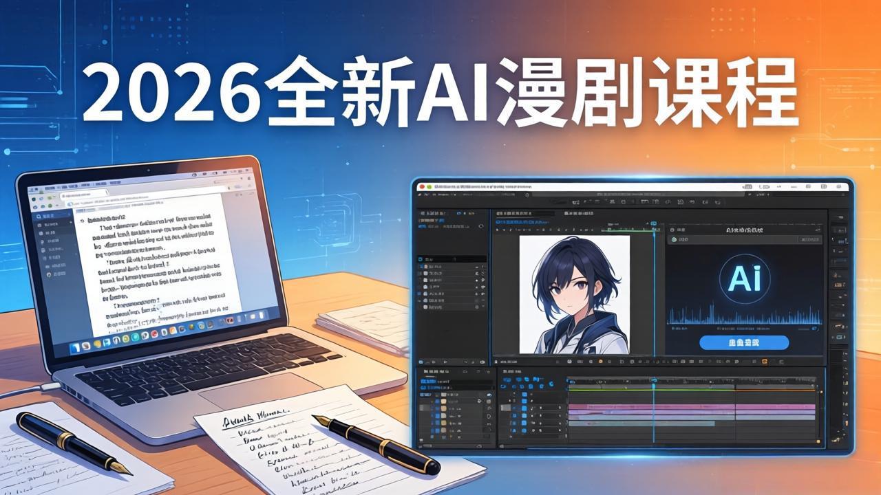 (17893期)2026全新AI漫剧课程:覆盖创作全链路,教你写作分镜剪辑配音一站式打造漫剧作品-低成本创业项目大全|短视频带货+AI副业变现|知行创业网