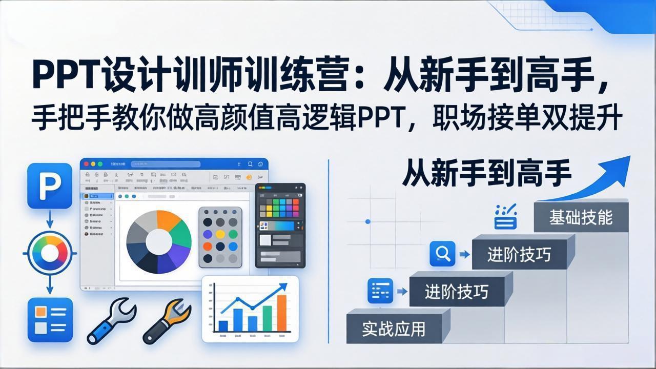 （17886期）PPT设计训师训练营：从新手到高手，手把手教你做高颜值高逻辑PPT，职场接单双提升-低成本创业项目大全｜短视频带货+AI副业变现｜知行创业网