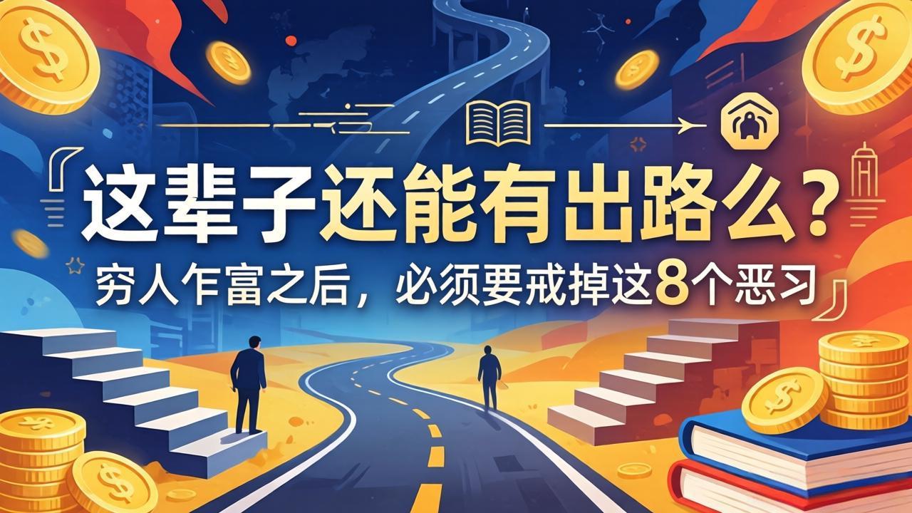 （18214期）关于人生两篇付费文章【这辈子还能有出路么？】【穷人乍富之后，必须要戒掉这8个恶习】-低成本创业项目大全｜短视频带货+AI副业变现｜知行创业网