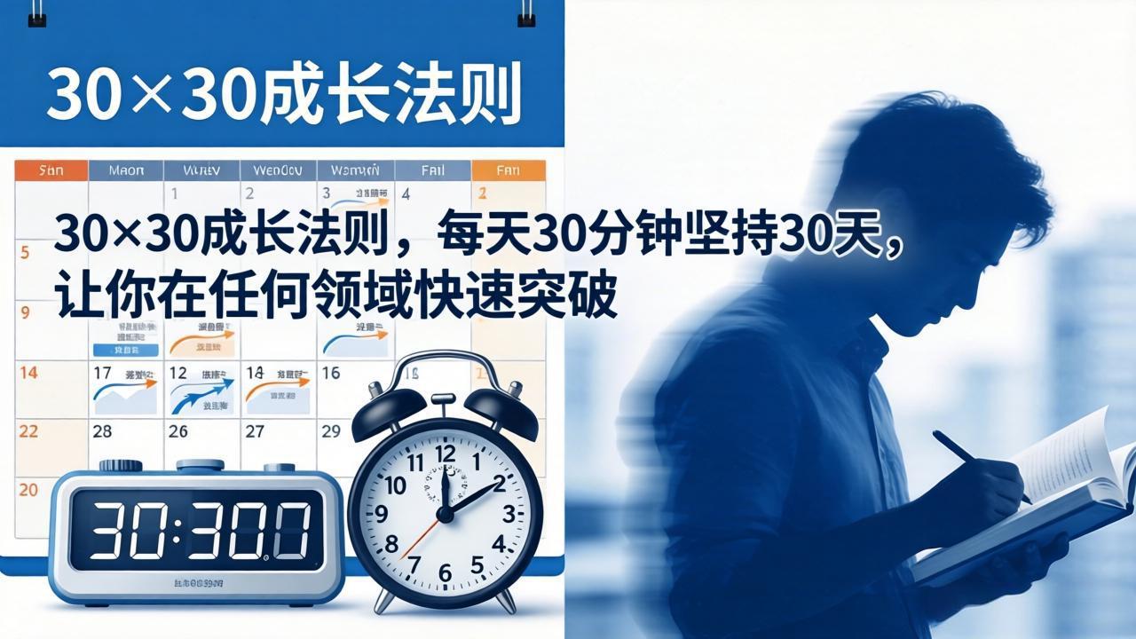 (18057期)付费文章:30×30成长法则,每天30分钟坚持30天,让你在任何领域快速突破-低成本创业项目大全|短视频带货+AI副业变现|知行创业网