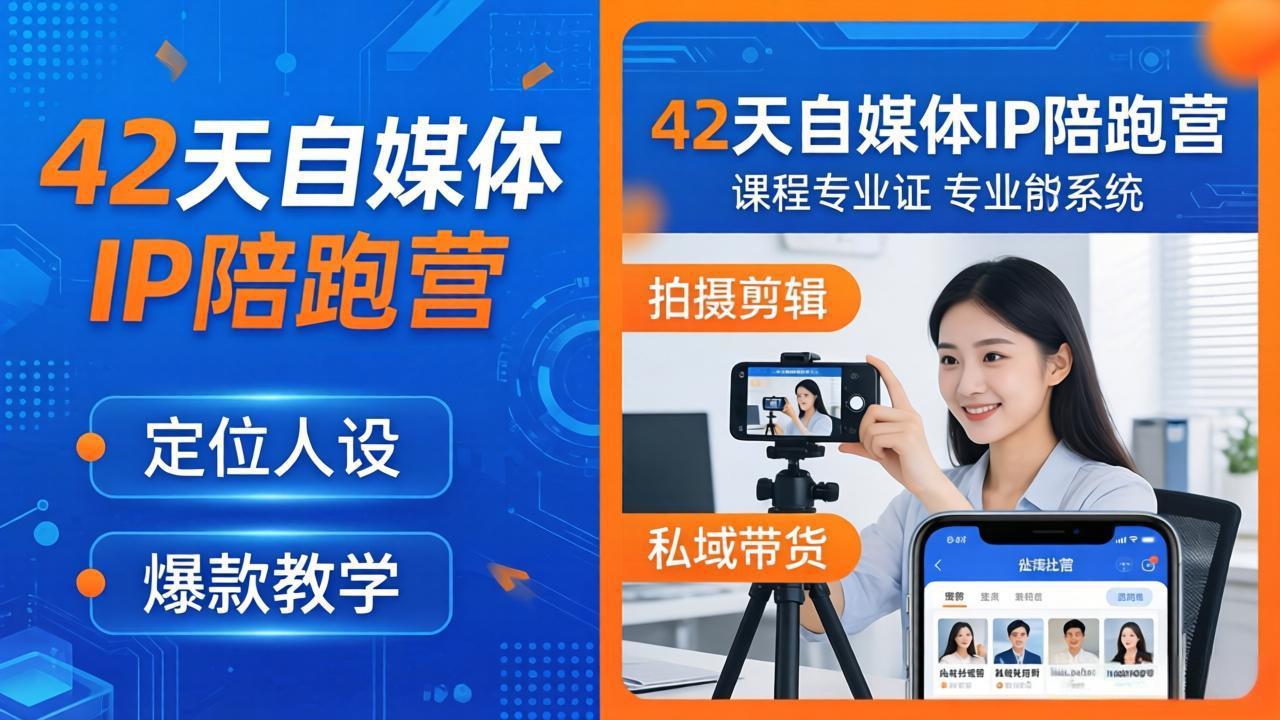 （18109期）42天自媒体IP陪跑营-26年4月19更新：定位人设爆款全教学，拍摄剪辑私域带货一站式落地-低成本创业项目大全｜短视频带货+AI副业变现｜知行创业网