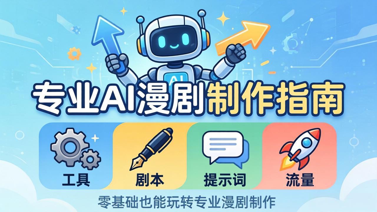 （18190期）专业AI漫剧制作指南：工具+剧本+提示词+流量全流程，零基础也能玩转专业漫剧制作-低成本创业项目大全｜短视频带货+AI副业变现｜知行创业网