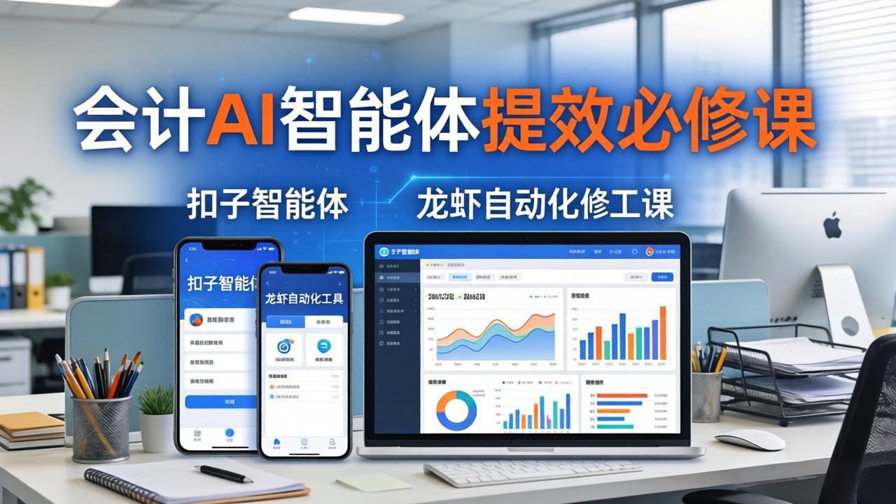 （18151期）财务会计AI智能体提效必修课：扣子智能体+龙虾自动化+报表分析，一站式提升财务工作效率-低成本创业项目大全｜短视频带货+AI副业变现｜知行创业网