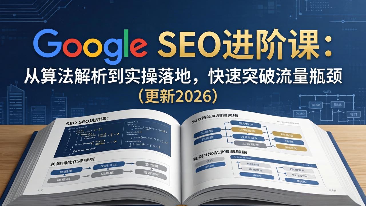 (18048期)Google SEO进阶课:从算法解析到实操落地,快速突破流量瓶颈(更新2026)-低成本创业项目大全|短视频带货+AI副业变现|知行创业网
