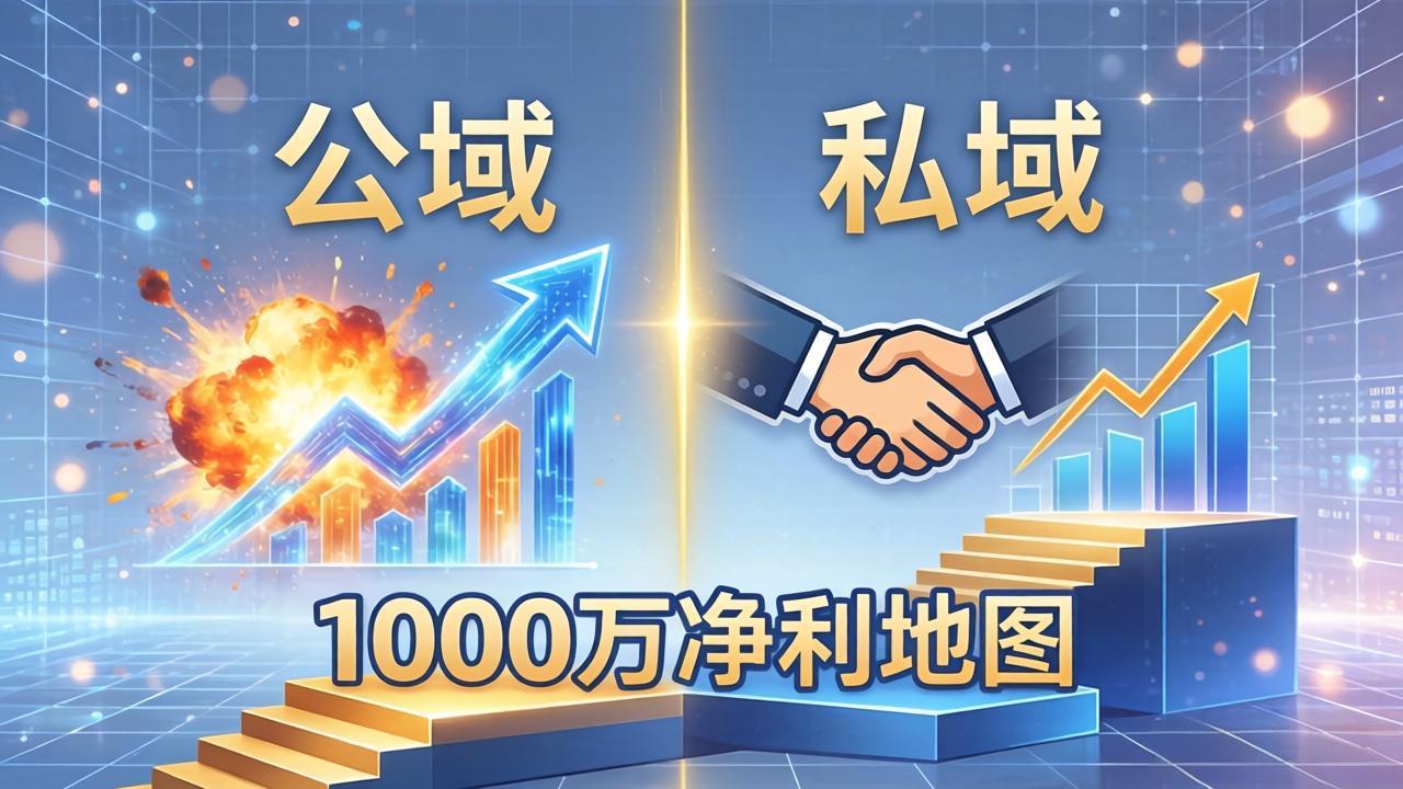 （18217期）公域玩命出爆款，私域悄悄做成交：这套AI内训课，2026给你打通1000万净利的地图-低成本创业项目大全｜短视频带货+AI副业变现｜知行创业网