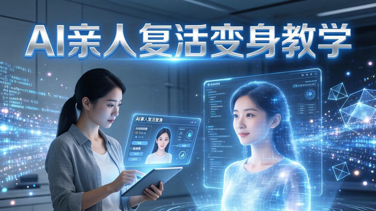 （17940期）AI亲人复活变身教学，最近超级火爆的项目，涨粉超级快，私域引流代做服务，收徒等-低成本创业项目大全｜短视频带货+AI副业变现｜知行创业网