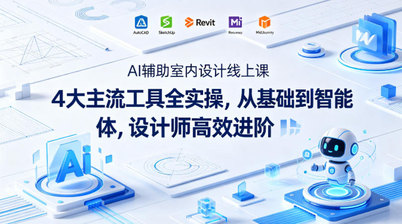 AI辅助室内设计线上课｜4大主流工具全实操，从基础到智能体，设计师高效进阶-低成本创业项目大全｜短视频带货+AI副业变现｜知行创业网