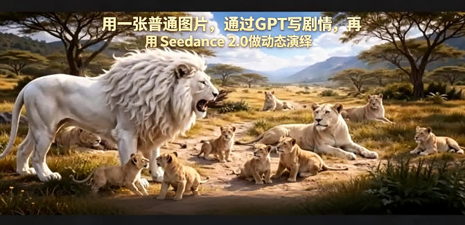 用一张普通图片，通过GPT写剧情，再用Seedance 2.0做动态演绎，居然能生成迪士尼风格搞笑动画-低成本创业项目大全｜短视频带货+AI副业变现｜知行创业网