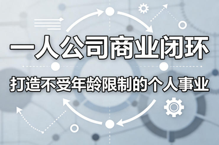 一人公司商业闭环，打造一份不受年龄限制的个人事业-低成本创业项目大全｜短视频带货+AI副业变现｜知行创业网