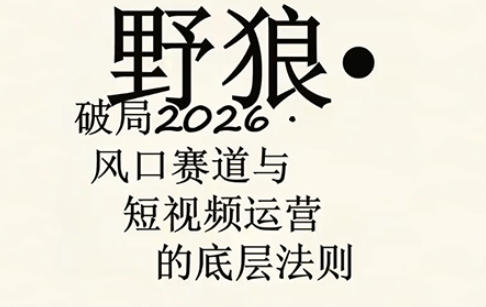 野狼团队·多平台实操运营课，覆盖AI口播、服装、好物、漫剪等热门玩法（更新4月29日）-低成本创业项目大全｜短视频带货+AI副业变现｜知行创业网