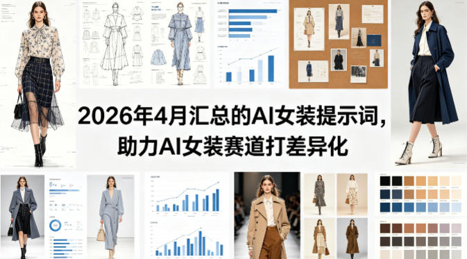 2026年4月汇总的AI女装提示词，助力AI女装赛道打差异化-低成本创业项目大全｜短视频带货+AI副业变现｜知行创业网