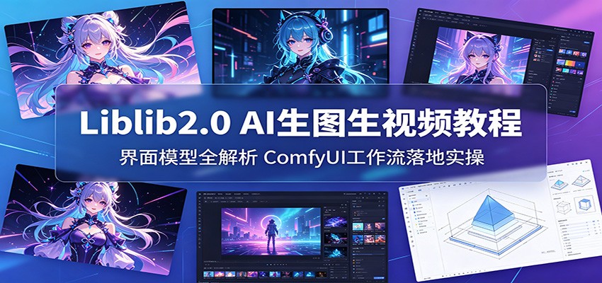 Liblib2.0 AI生图生视频教程：界面模型全解析，ComfyUI工作流落地实操-低成本创业项目大全｜短视频带货+AI副业变现｜知行创业网