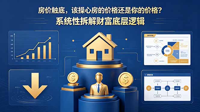 （18602期）付费文章：房价触底，该操心房的价格还是你的价格？系统性拆解财富底层逻辑-低成本创业项目大全｜短视频带货+AI副业变现｜知行创业网