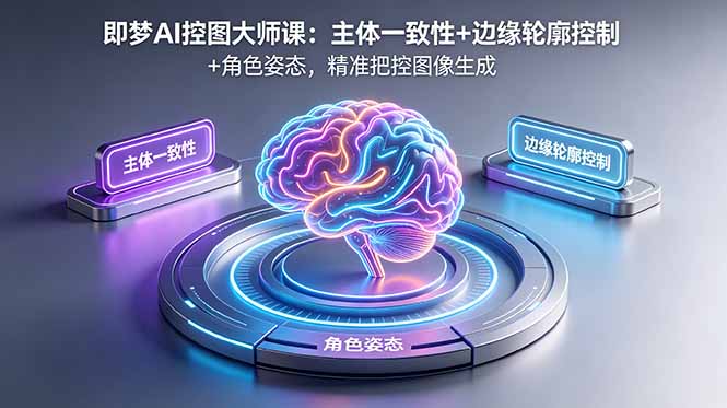 (18619期)即梦AI控图大师课:主体一致性+边缘轮廓控制+角色姿态,精准把控图像生成-低成本创业项目大全|短视频带货+AI副业变现|知行创业网