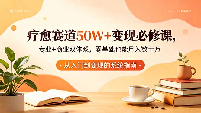 （18523期）疗愈赛道50W+变现必修课，专业+商业双体系，零基础也能月入数十万-低成本创业项目大全｜短视频带货+AI副业变现｜知行创业网