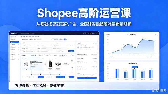 （18499期）Shopee高阶运营课-2026年5月更新，从基础搭建到高阶广告，全链路实操破解流量销量瓶颈-低成本创业项目大全｜短视频带货+AI副业变现｜知行创业网