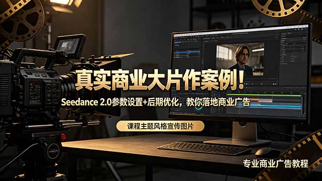 （18484期）真实商业大片作案例！Seedance 2.0参数设置+后期优化，教你落地商业广告-低成本创业项目大全｜短视频带货+AI副业变现｜知行创业网