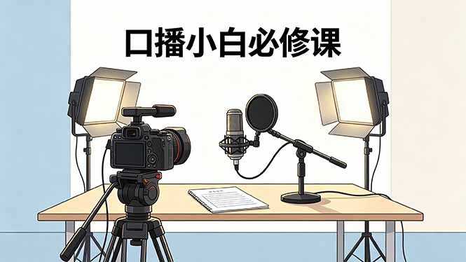 （18428期）口播小白必修课：录像收音灯光设备+脚本撰写，搭专业级录制场景-低成本创业项目大全｜短视频带货+AI副业变现｜知行创业网