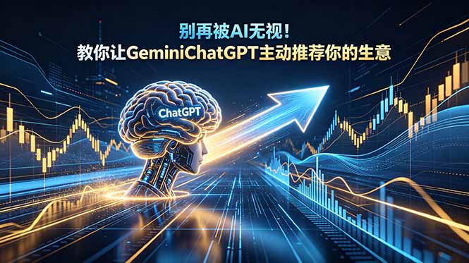 （18659期）别再被AI无视！教你让GeminiChatGPT主动推荐你的生意【原创双语字幕】-低成本创业项目大全｜短视频带货+AI副业变现｜知行创业网