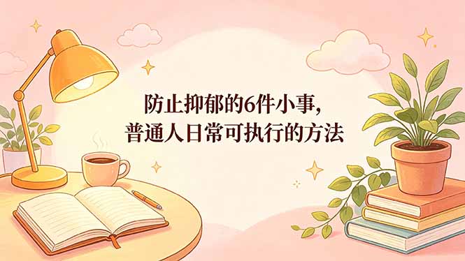 （18385期）付费文章：防止抑郁的6件小事，普通人日常可执行的方法-低成本创业项目大全｜短视频带货+AI副业变现｜知行创业网