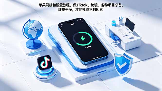 （18558期）苹果刷机和设置教程，做Tiktok、跨境、各种项目必备，环境干净，才能杜绝不利因素-低成本创业项目大全｜短视频带货+AI副业变现｜知行创业网