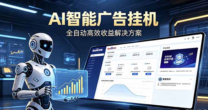 (18661期)Ai智能广告挂机 别再瞎折腾了!这个全自动挂机项目,新手当天见钱,告别频繁换项目的烦恼-低成本创业项目大全|短视频带货+AI副业变现|知行创业网