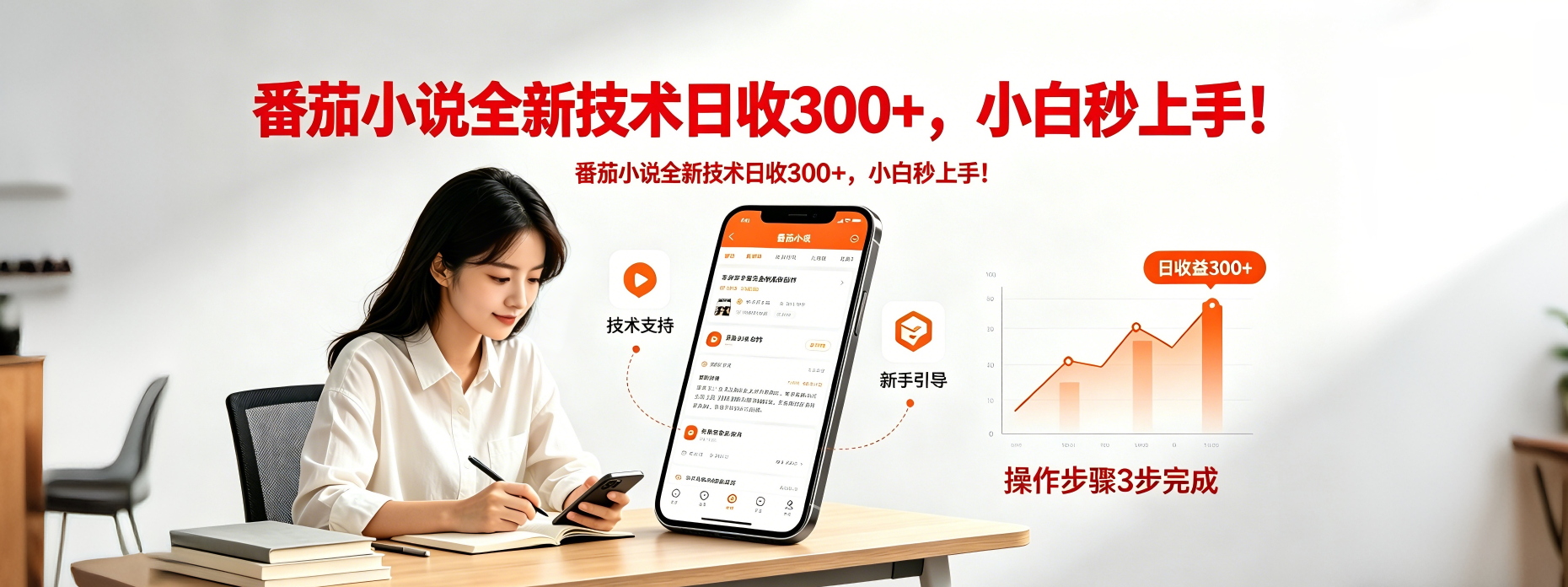 （18392期）番茄小说全新技术全新玩法！无脑日收300+-低成本创业项目大全｜短视频带货+AI副业变现｜知行创业网