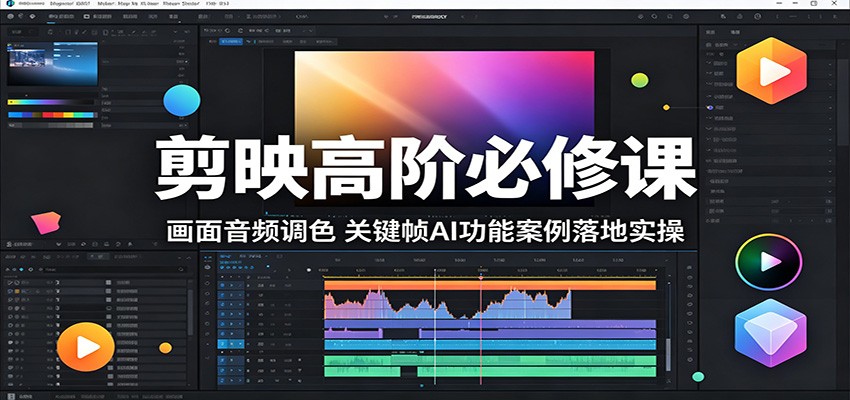 剪映高阶必修课：画面音频调色，关键帧AI功能案例落地实操-低成本创业项目大全｜短视频带货+AI副业变现｜知行创业网