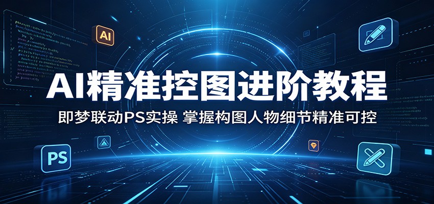 AI精准控图进阶教程：即梦联动PS实操，掌握构图人物细节精准可控-低成本创业项目大全｜短视频带货+AI副业变现｜知行创业网