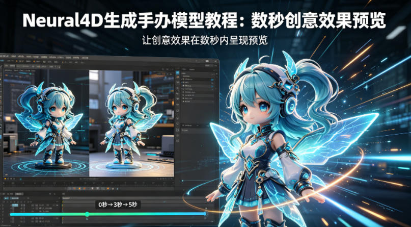 Neural4D生成手办模型教程，让创意效果在数秒内呈现预览-低成本创业项目大全｜短视频带货+AI副业变现｜知行创业网