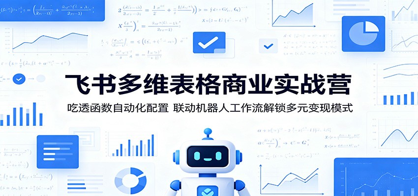 飞书多维表格商业实战营：吃透函数自动化配置，联动机器人工作流解锁多元变现模式-低成本创业项目大全｜短视频带货+AI副业变现｜知行创业网
