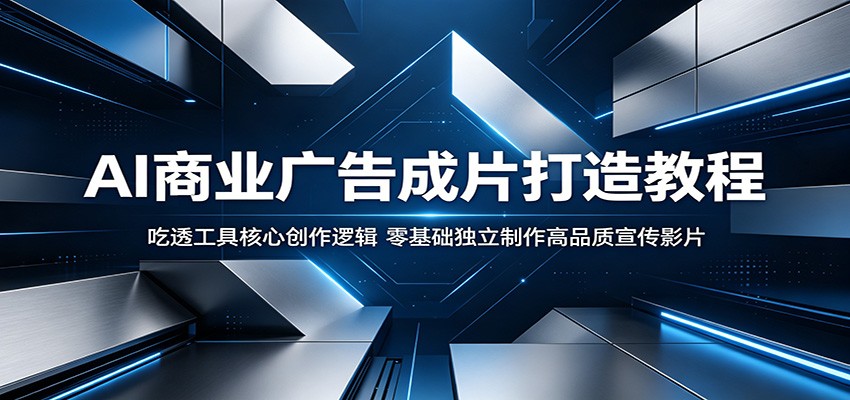 AI商业广告成片打造教程：吃透工具核心创作逻辑，零基础独立制作高品质宣传影片-低成本创业项目大全｜短视频带货+AI副业变现｜知行创业网