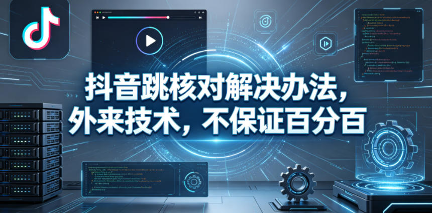 抖音跳核对解决办法,外来技术,不保证百分百-低成本创业项目大全|短视频带货+AI副业变现|知行创业网