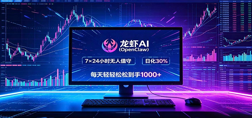 龙虾AI(OpenClaw)全自动挂机,智能操控电脑高效执行任务,每天轻松到手四位数-低成本创业项目大全|短视频带货+AI副业变现|知行创业网