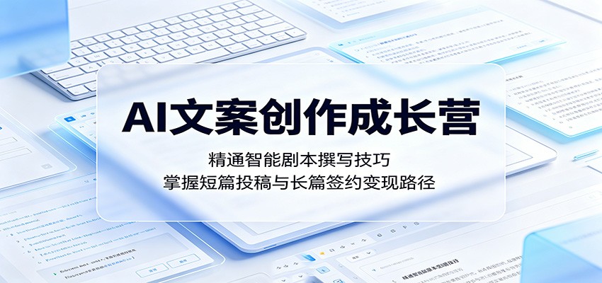 AI文案创作成长营：精通智能剧本撰写技巧，掌握短篇投稿与长篇签约变现路径-低成本创业项目大全｜短视频带货+AI副业变现｜知行创业网