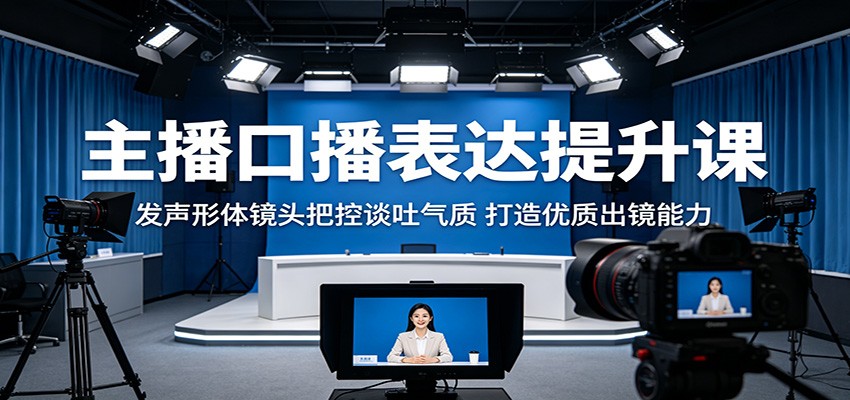 主播口播表达提升课：发声形体镜头把控谈吐气质，打造优质出镜能力-低成本创业项目大全｜短视频带货+AI副业变现｜知行创业网