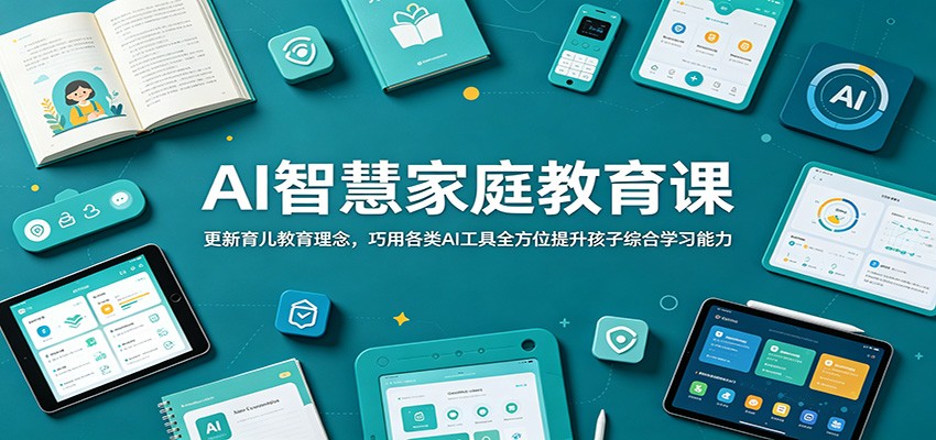 AI智慧家庭教育课：更新育儿教育理念，巧用各类AI工具全方位提升孩子综合学习能力-低成本创业项目大全｜短视频带货+AI副业变现｜知行创业网