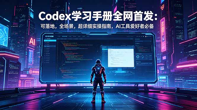 （18871期）Codex学习手册全网首发：可落地，全场景，超详细实操指南，AI工具爱好者必备-低成本创业项目大全｜短视频带货+AI副业变现｜知行创业网