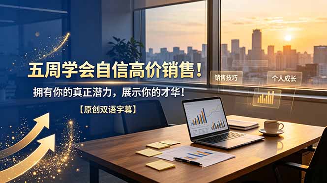 （19071期）五周学会自信高价销售！拥有你的真正潜力，展示你的才华！【原创双语字幕】-低成本创业项目大全｜短视频带货+AI副业变现｜知行创业网