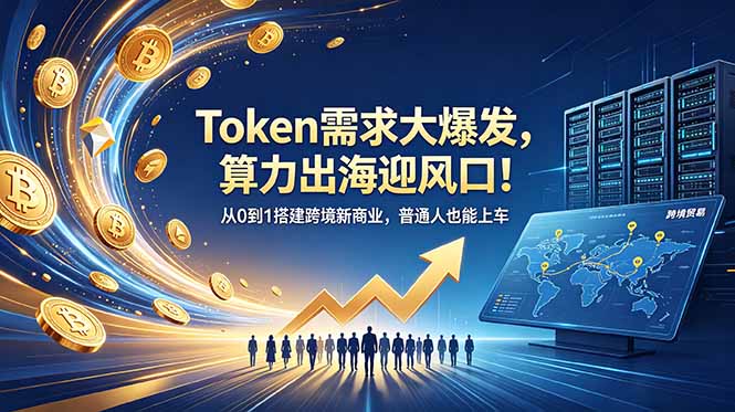 （18889期）Token需求大爆发，算力出海迎风口！从0到1搭建跨境新商业，普通人也能上车-低成本创业项目大全｜短视频带货+AI副业变现｜知行创业网