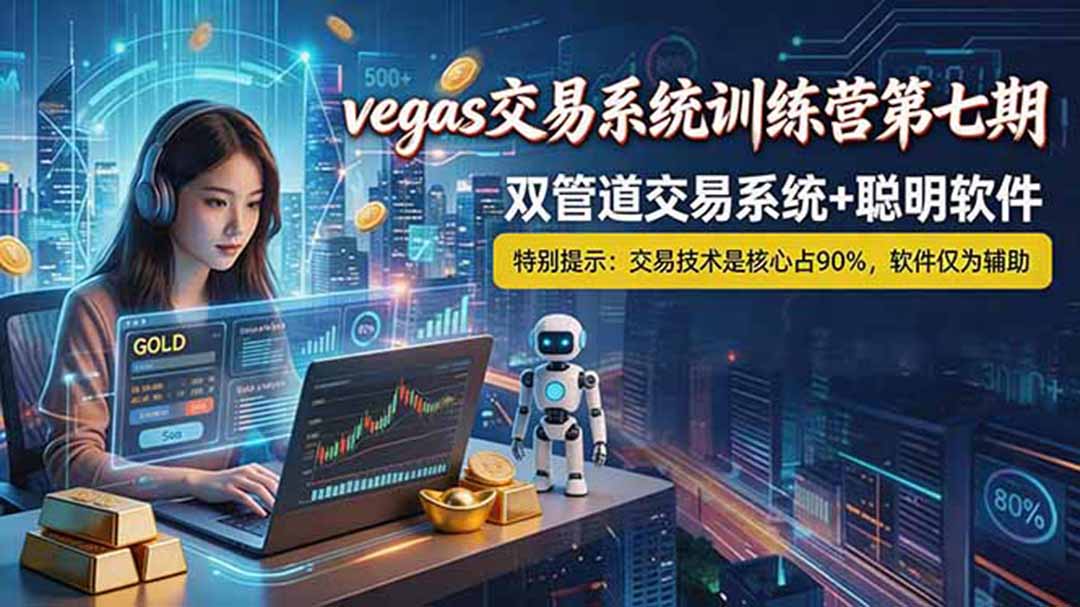 (18770期)【海外美金AI搬砖】Vegas交易技术+聪明软件, 黄金期货日赚50-1000U, 长期稳定,小白轻松上手-低成本创业项目大全|短视频带货+AI副业变现|知行创业网