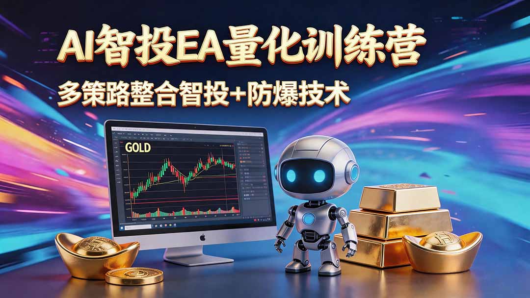 (18880期)AI智投EA量化运营技术,自动化黄金操盘技术,小白也可以轻松上手日入1000+-低成本创业项目大全|短视频带货+AI副业变现|知行创业网