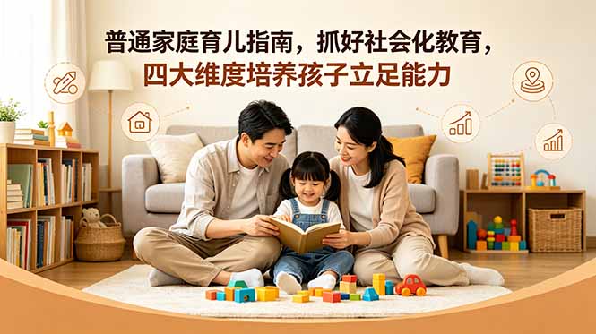 （18755期）付费文章：普通家庭育儿指南，抓好社会化教育，四大维度培养孩子立足能力-低成本创业项目大全｜短视频带货+AI副业变现｜知行创业网