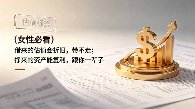 （19043期）付费文章：（女性必看）借来的估值会折旧，带不走；挣来的资产能复利，跟你一辈子-低成本创业项目大全｜短视频带货+AI副业变现｜知行创业网