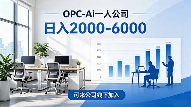 （18809期）2026创业新风口—OPC一人公司模式震撼首发！日收益2000-6000+，项目绿色长久，安全稳健，合...-低成本创业项目大全｜短视频带货+AI副业变现｜知行创业网