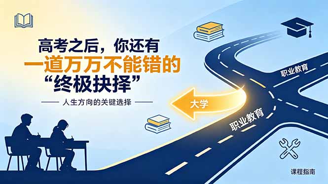 （18931期）付费文章：高考之后，你还有一道万万不能错的“终极抉择”-低成本创业项目大全｜短视频带货+AI副业变现｜知行创业网