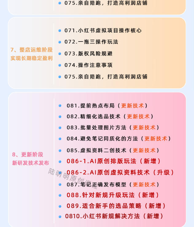 图片[6]-小红书虚拟项目特训班9.0，AI原创PPT技术全跑通，单店纯利润几个W-低成本创业项目大全｜短视频带货+AI副业变现｜知行创业网