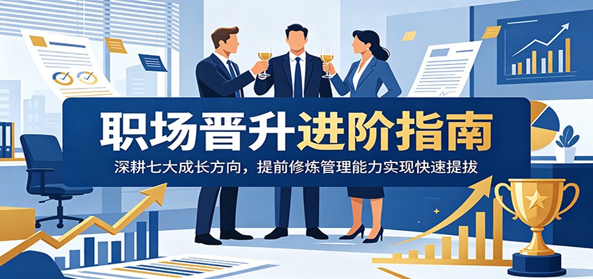 职场晋升进阶指南：深耕七大成长方向，提前修炼管理能力实现快速提拔-低成本创业项目大全｜短视频带货+AI副业变现｜知行创业网