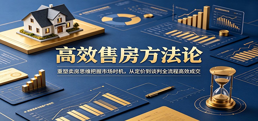 高效售房方法论：重塑卖房思维把握市场时机，从定价到谈判全流程高效成交-低成本创业项目大全｜短视频带货+AI副业变现｜知行创业网