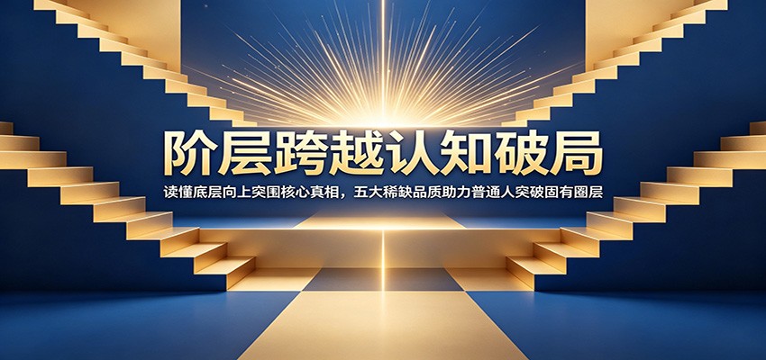 阶层跨越认知破局：读懂底层向上突围核心真相，五大稀缺品质助力普通人突破固有圈层-低成本创业项目大全｜短视频带货+AI副业变现｜知行创业网